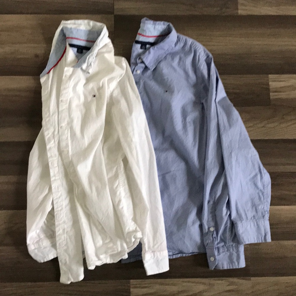 Set of two Tommy  Hilfiger button-down shirts.